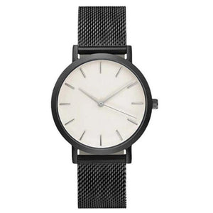 Fashion Stainless Steel Mesh Watch Men And Women Ultra Thin Mesh Quartz Watch